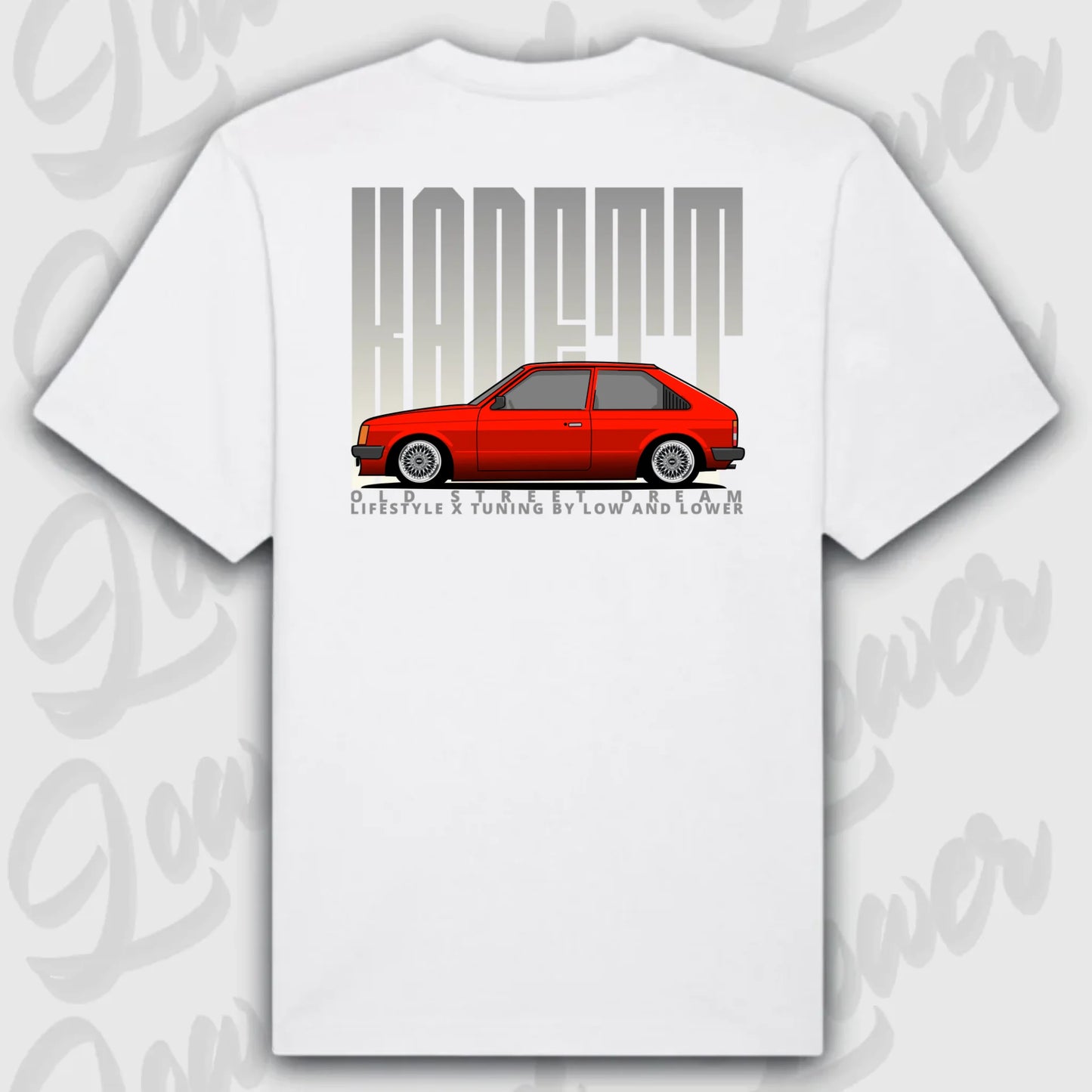 T-Shirt Personalisiert weiß, VW, BMW, Mercedes, Audi