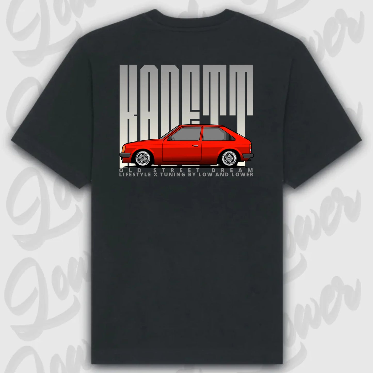 T-Shirt Personalisiert Schwarz, VW, BMW, Mercedes, Audi