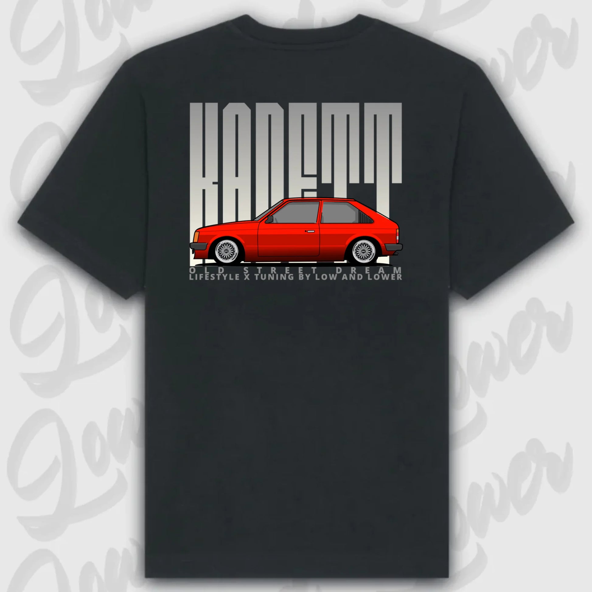 T-Shirt Personalisiert Schwarz, VW, BMW, Mercedes, Audi