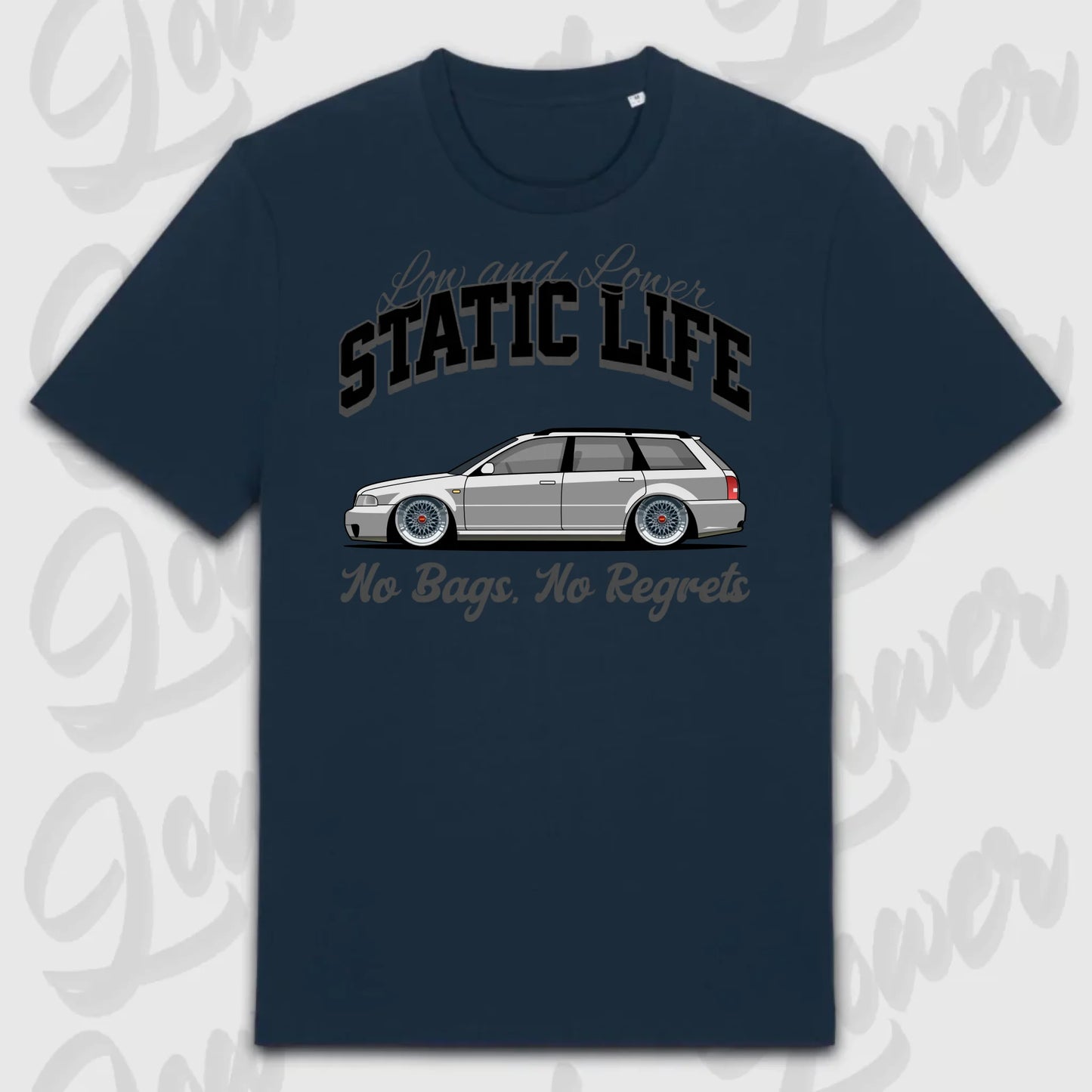 T-Shirt Tuning Cars, Personalisiert Blau, VW, BMW, Audi, Mercedes, Autos