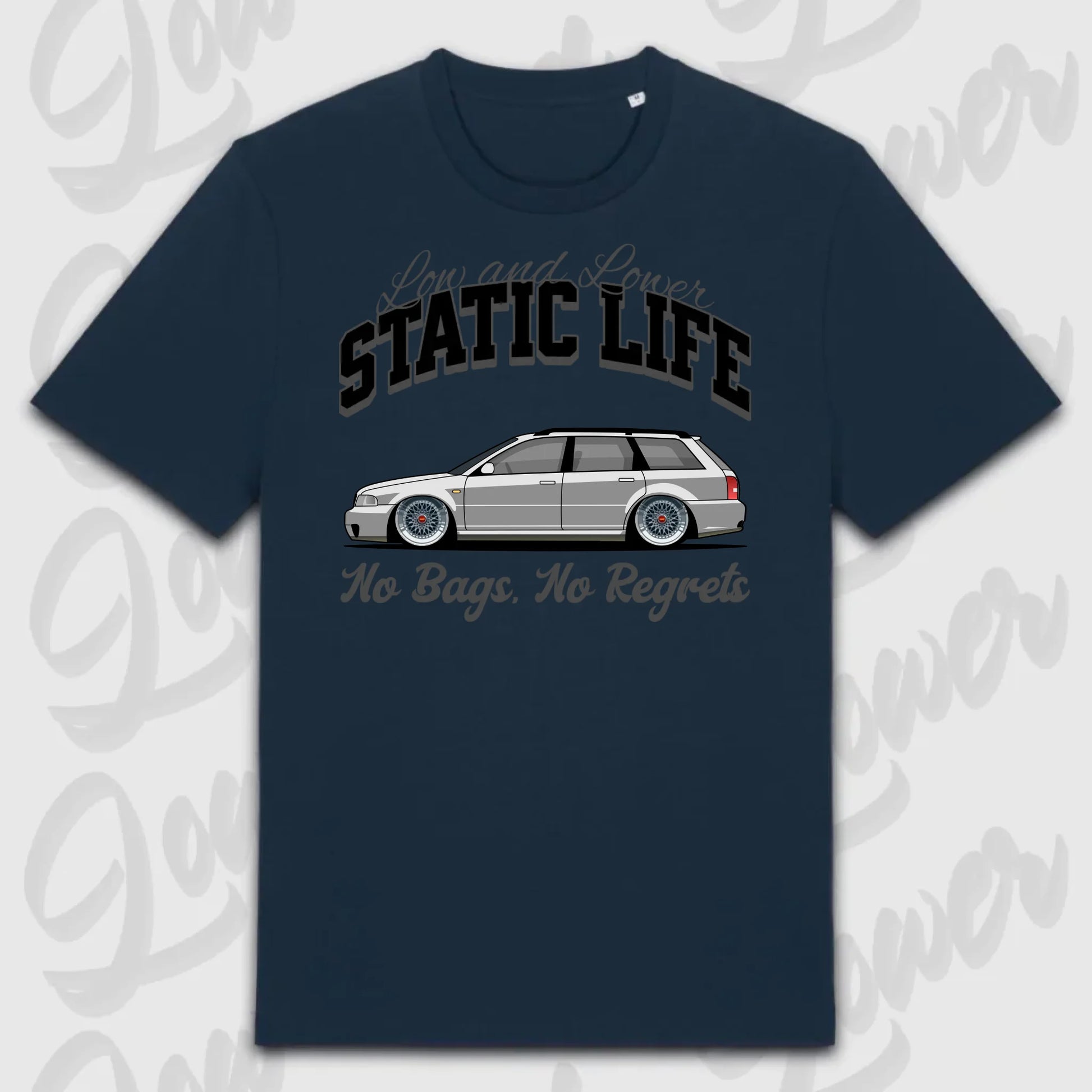 T-Shirt Tuning Cars, Personalisiert Blau, VW, BMW, Audi, Mercedes, Autos