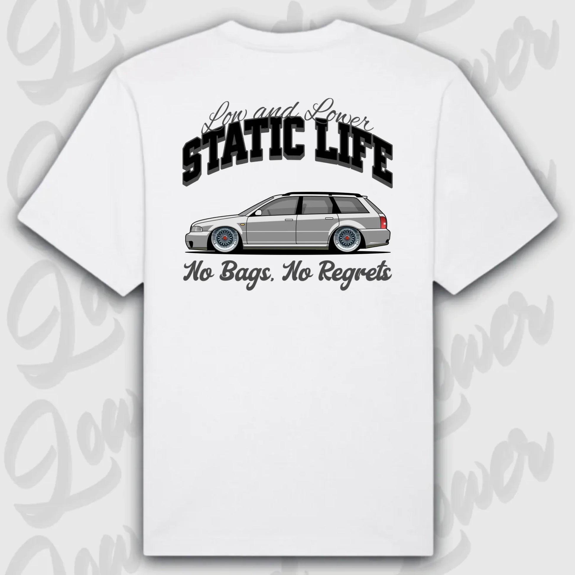 T-Shirt Personalisiert weiß, VW, BMW, Mercedes, Audi