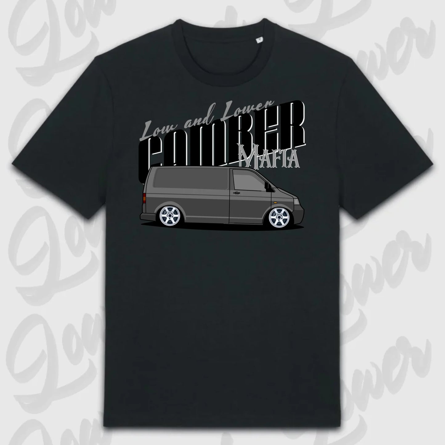 T-Shirt Tuning Cars, Personalisiert Schwarz, VW, BMW, Audi, Mercedes, Autos