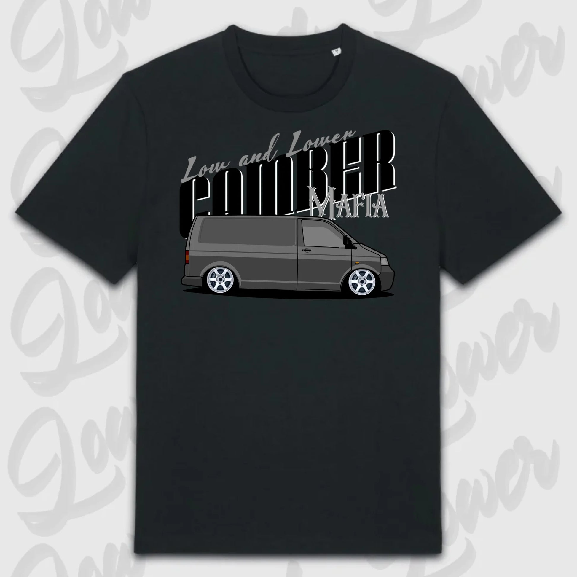 T-Shirt Tuning Cars, Personalisiert Schwarz, VW, BMW, Audi, Mercedes, Autos