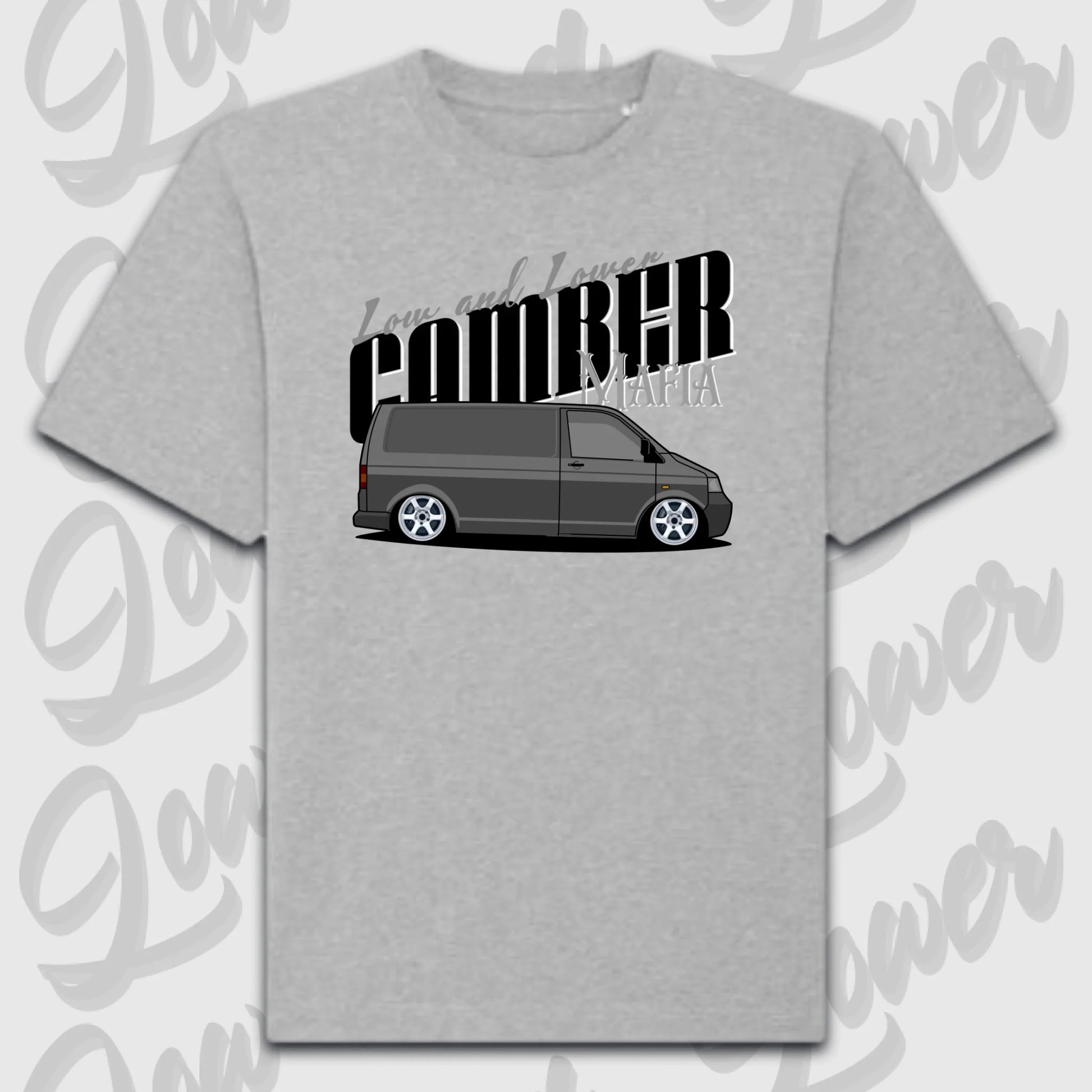 T-Shirt Personalisiert grau, VW, BMW, Mercedes, Audi