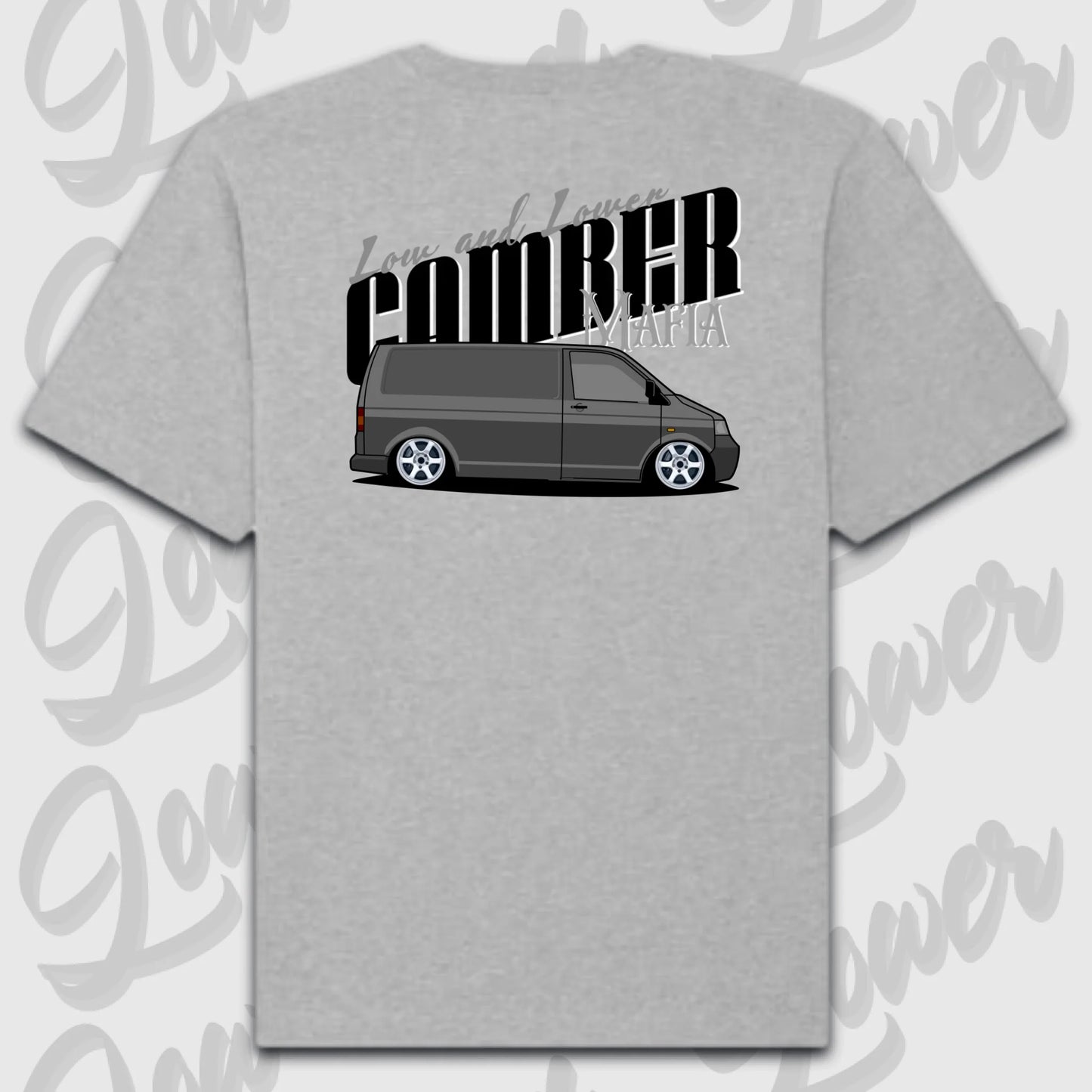T-Shirt Personalisiert grau, VW, BMW, Mercedes, Audi