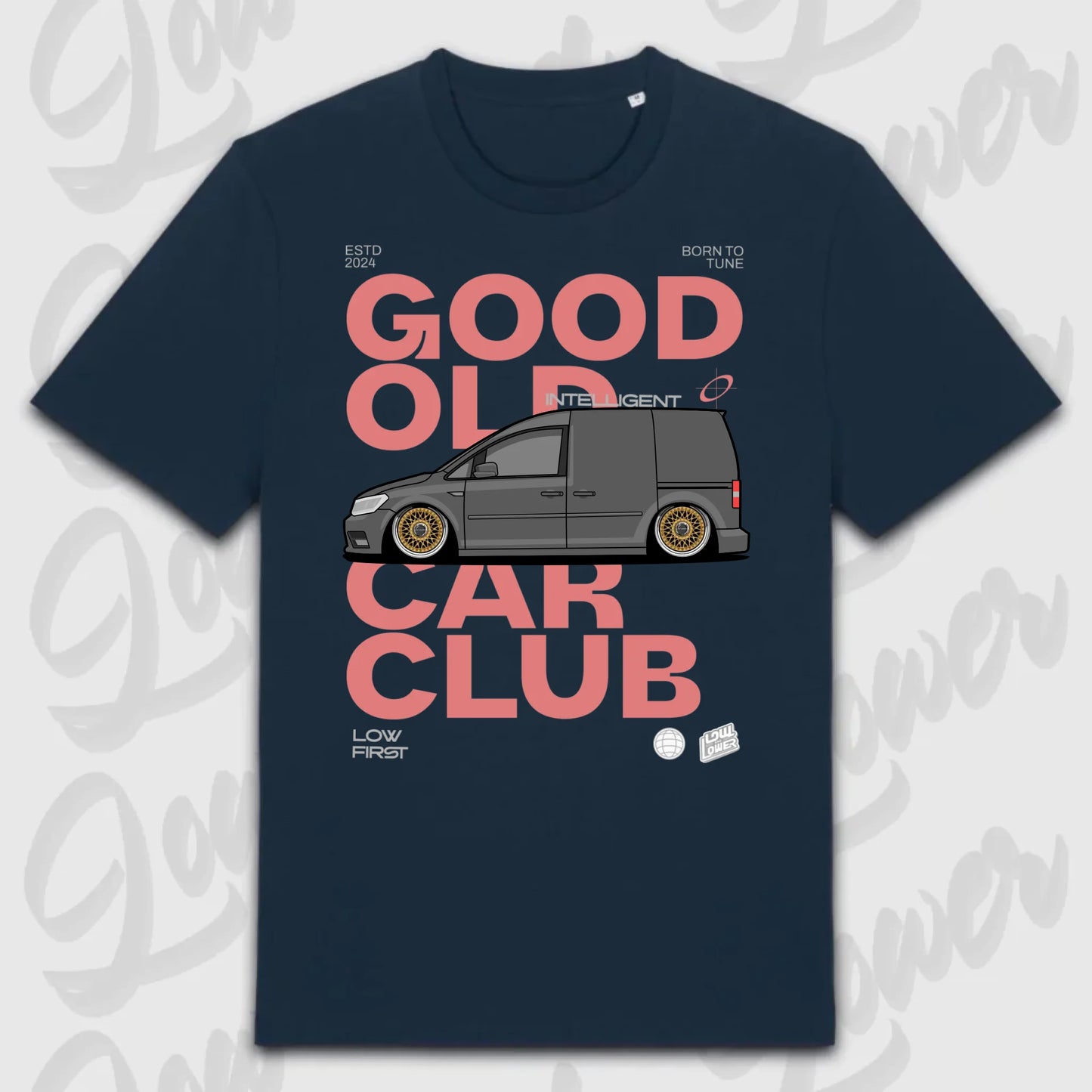 T-Shirt Tuning Cars, Personalisiert Blau, VW, BMW, Audi, Mercedes, Autos