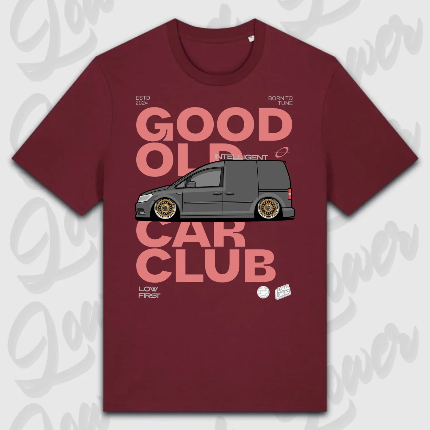 T-Shirt Tuning Cars, Personalisiert Rot, VW, BMW, Audi, Mercedes, Autos