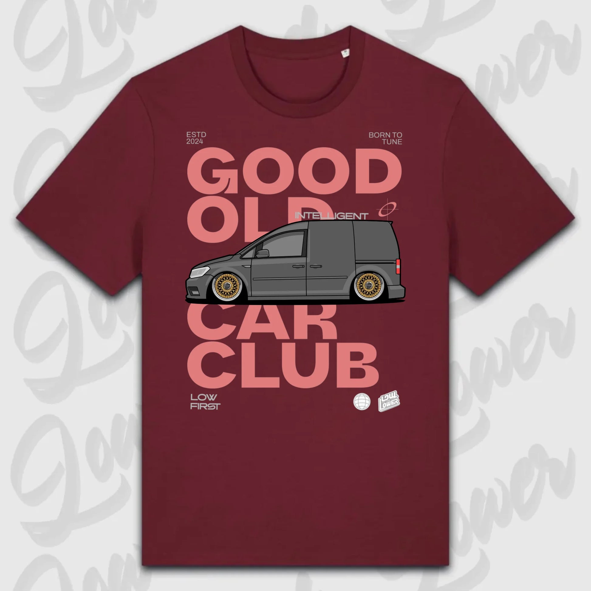 T-Shirt Tuning Cars, Personalisiert Rot, VW, BMW, Audi, Mercedes, Autos