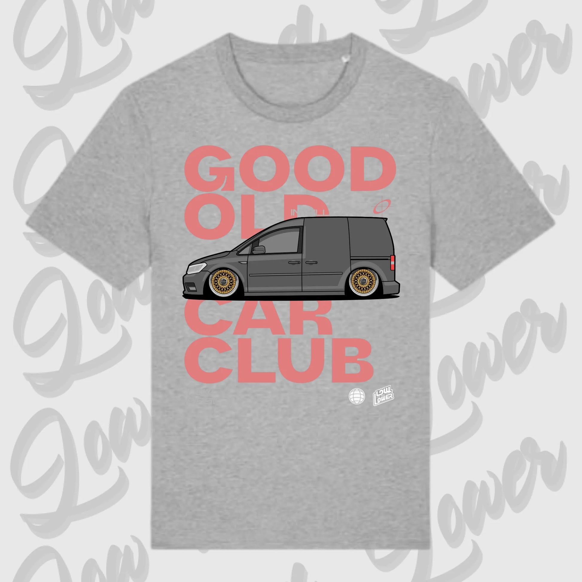 T-Shirt Tuning Cars, Personalisiert grau, VW, BMW, Audi, Mercedes, Autos