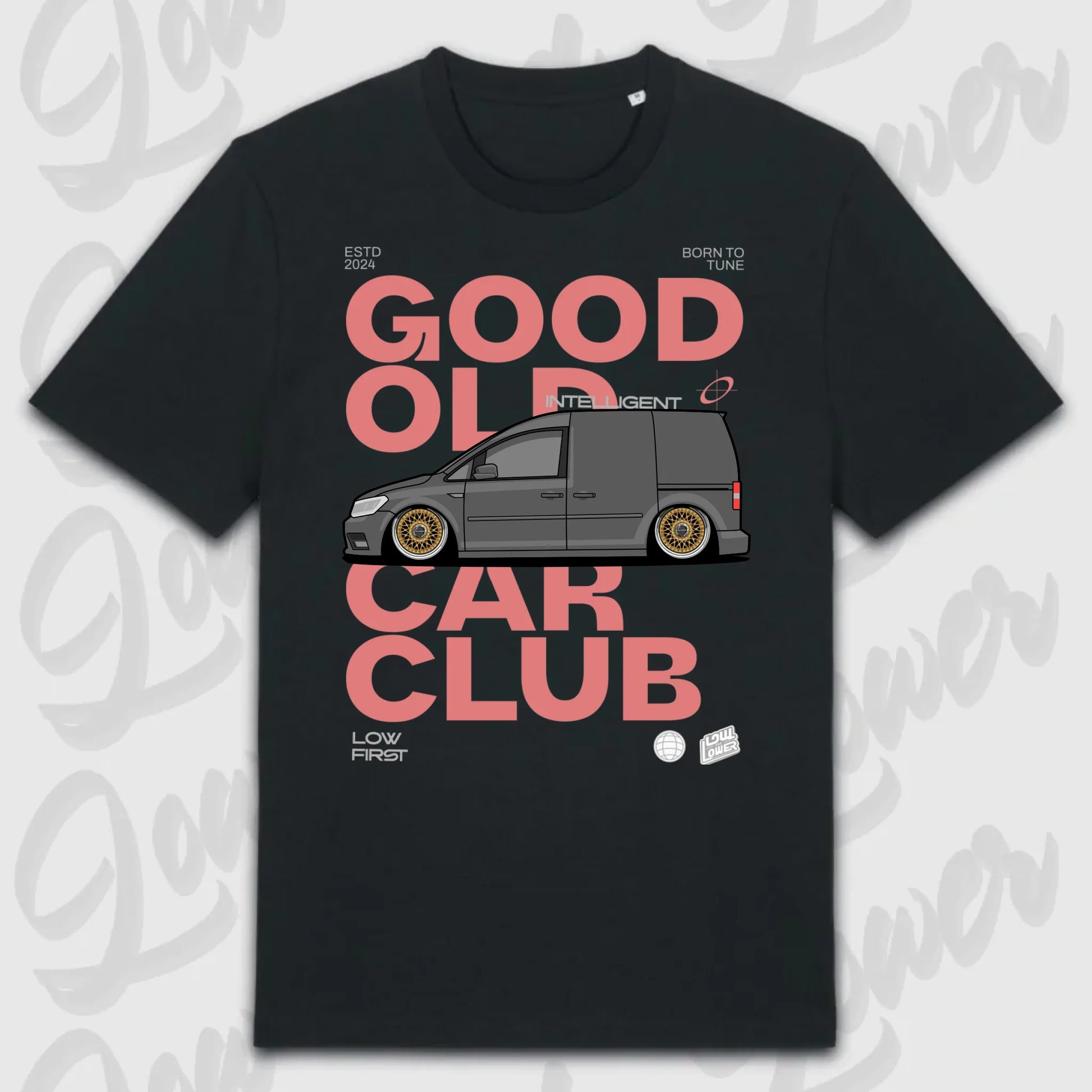 T-Shirt Tuning Cars, Personalisiert Schwarz, VW, BMW, Audi, Mercedes, Autos