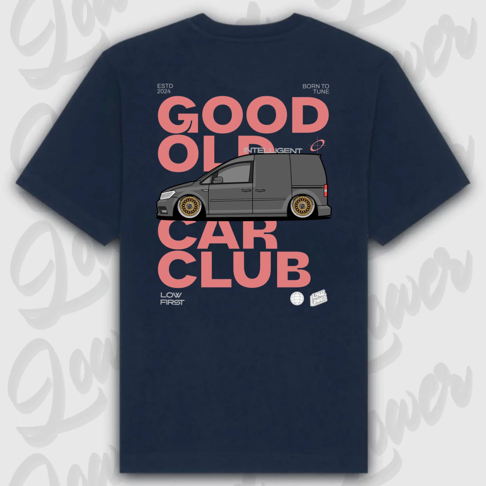 T-Shirt Personalisiert blau, VW, BMW, Mercedes, Audi