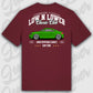 T-Shirt Tuning Cars, Personalisiert Rot Rückseite, VW, B