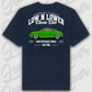 T-Shirt Tuning Cars, Personalisiert Blau Rückseite, VW, B