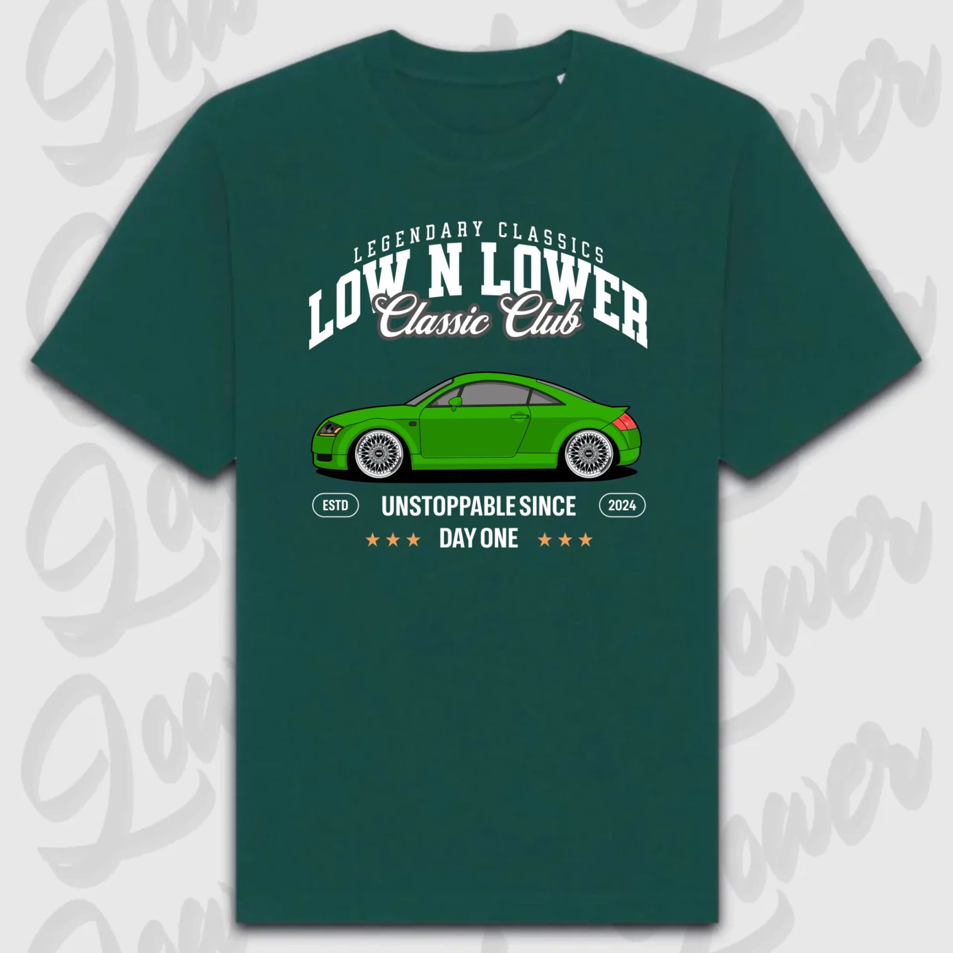 T-Shirt Personalisiert grün, VW, BMW, Mercedes, Audi