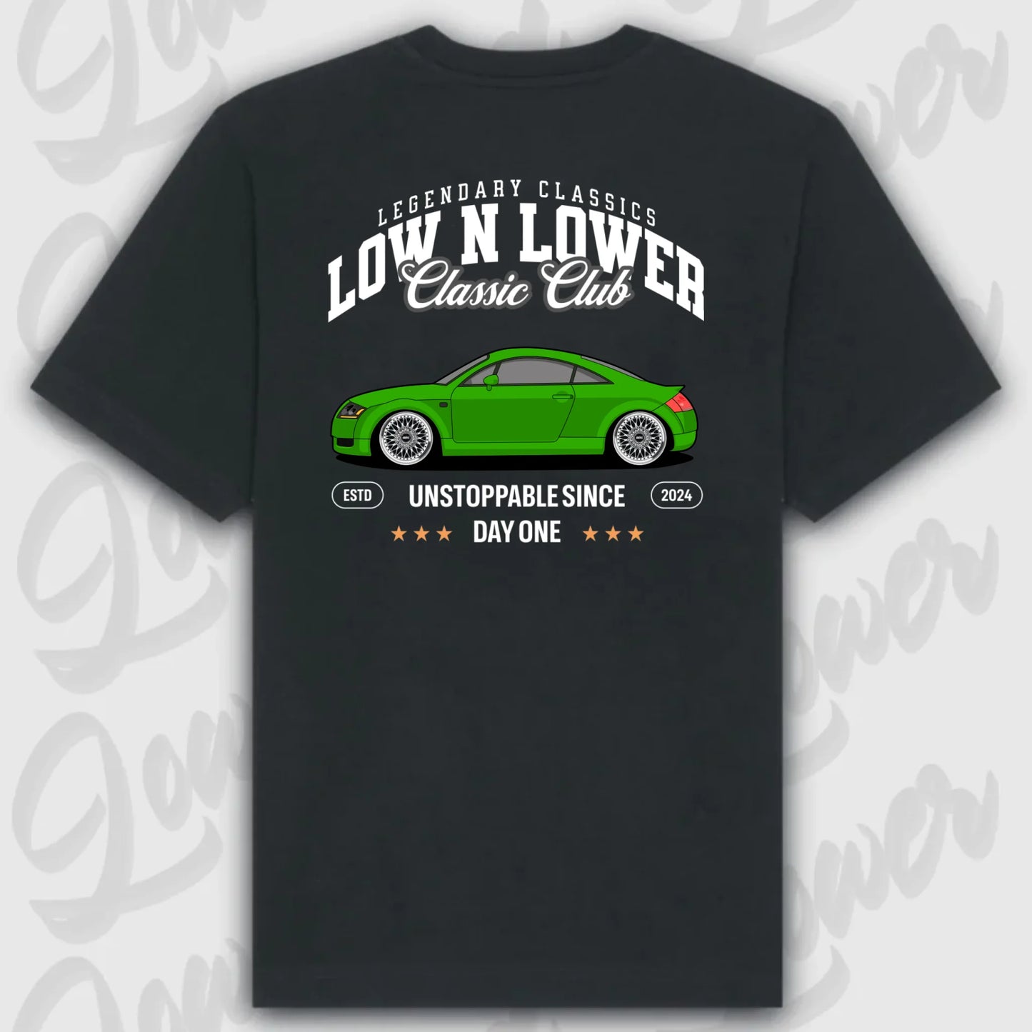 T-Shirt Personalisiert Schwarz, VW, BMW, Mercedes, Audi