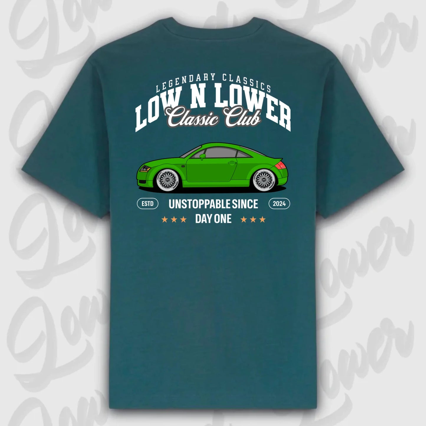 T-Shirt Personalisiert grün, VW, BMW, Mercedes, Audi