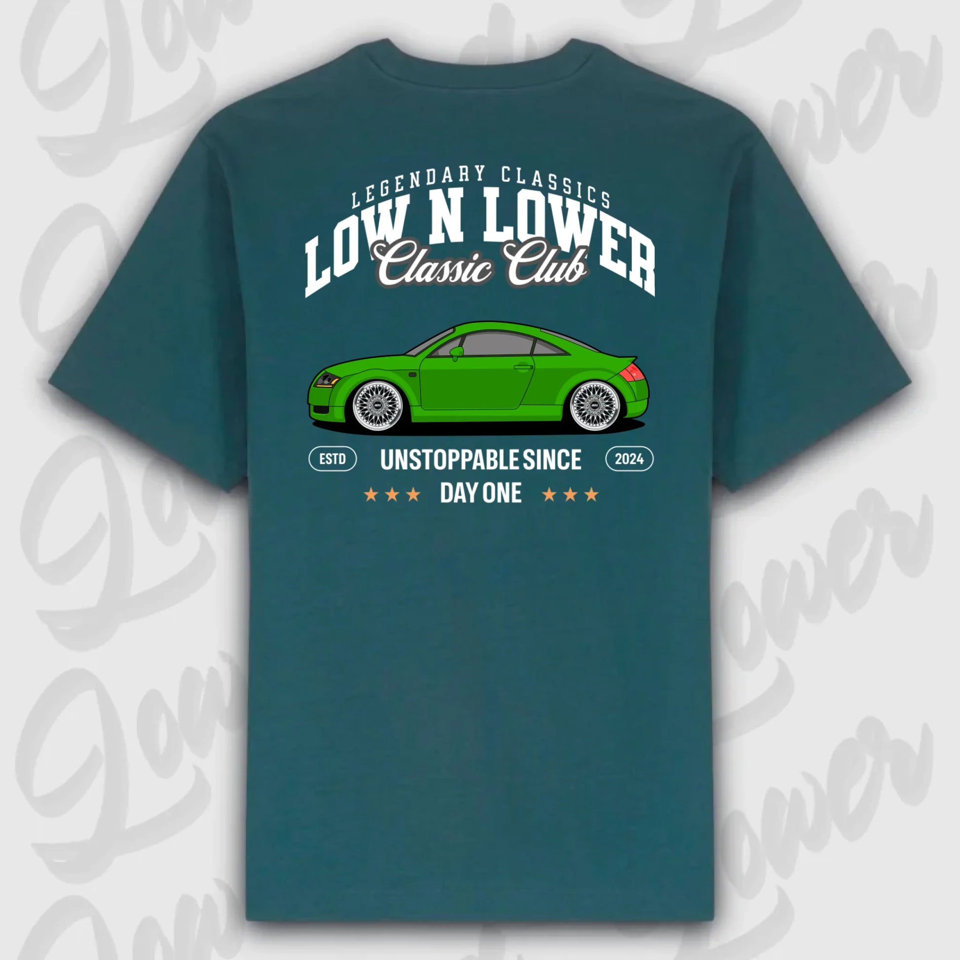T-Shirt Personalisiert grün, VW, BMW, Mercedes, Audi