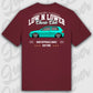 T-Shirt Tuning Cars, Personalisiert Rot Rückseite, VW, B