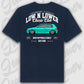 T-Shirt Tuning Cars, Personalisiert Blau Rückseite, VW, B