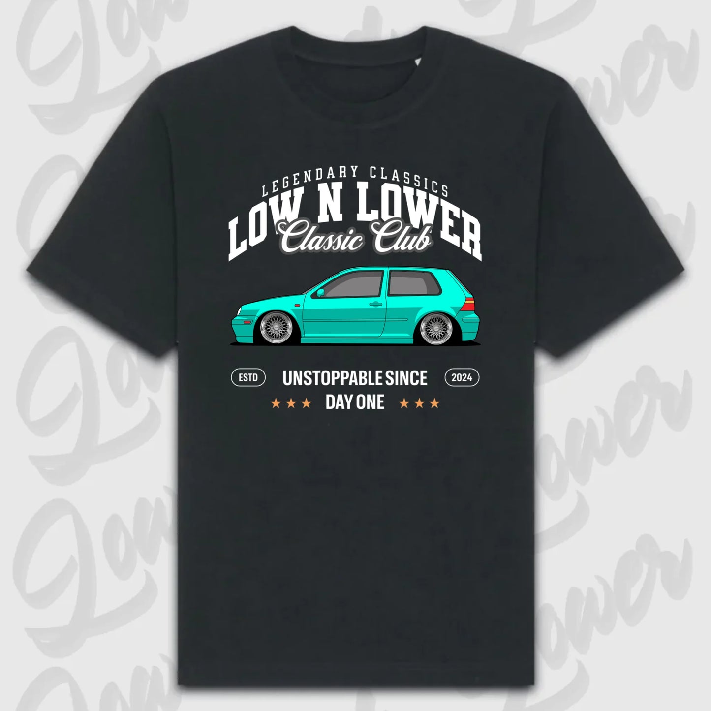 T-Shirt Personalisiert Schwarz, VW, BMW, Mercedes, Audi