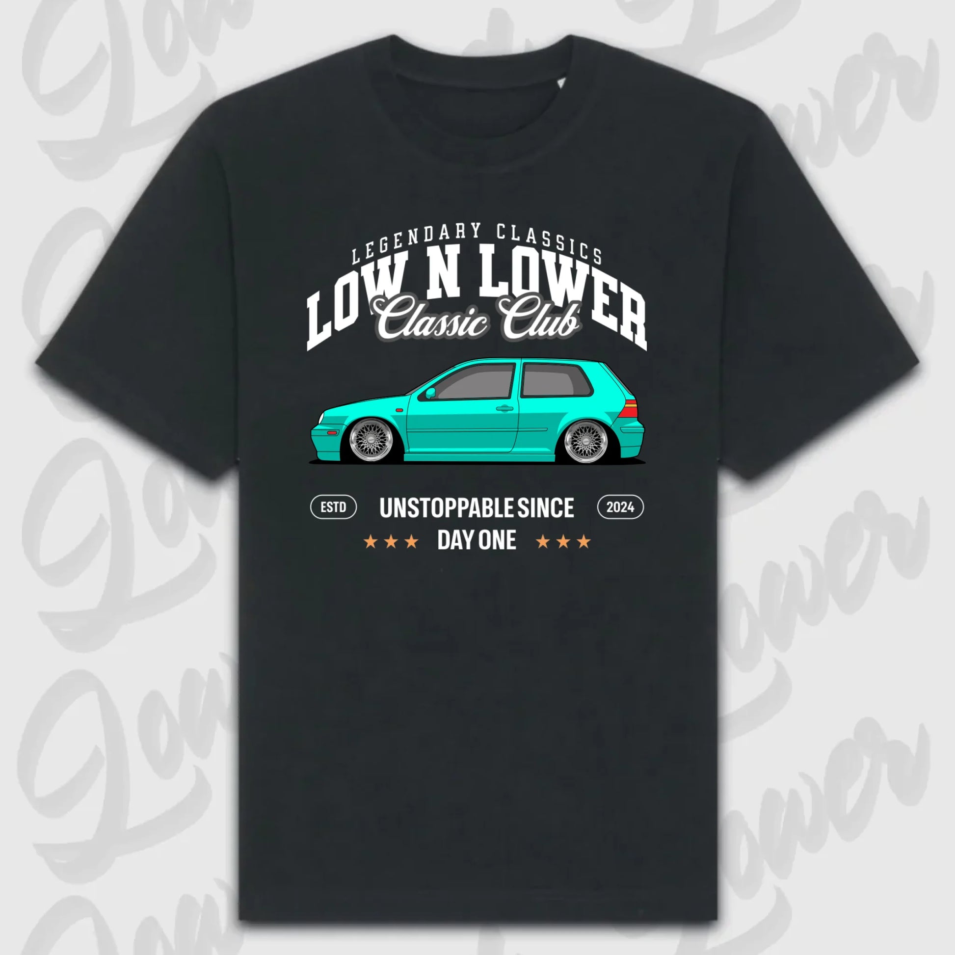 T-Shirt Personalisiert Schwarz, VW, BMW, Mercedes, Audi
