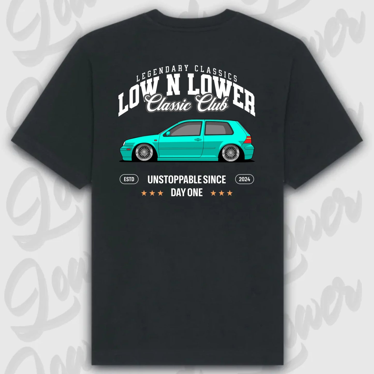T-Shirt Personalisiert Schwarz, VW, BMW, Mercedes, Audi
