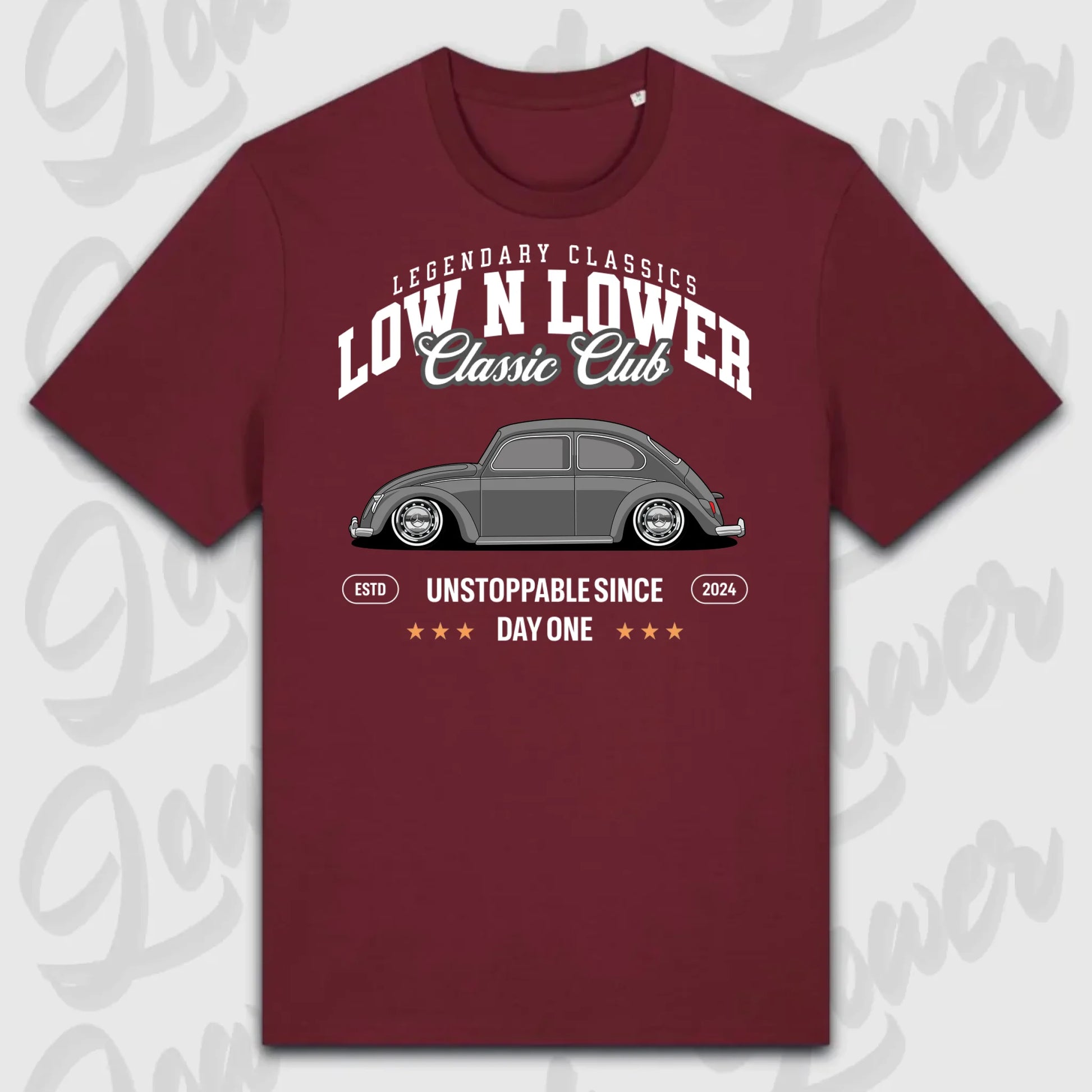 T-Shirt Tuning Cars, Personalisiert Rot, VW, BMW, Audi, Mercedes, Autos