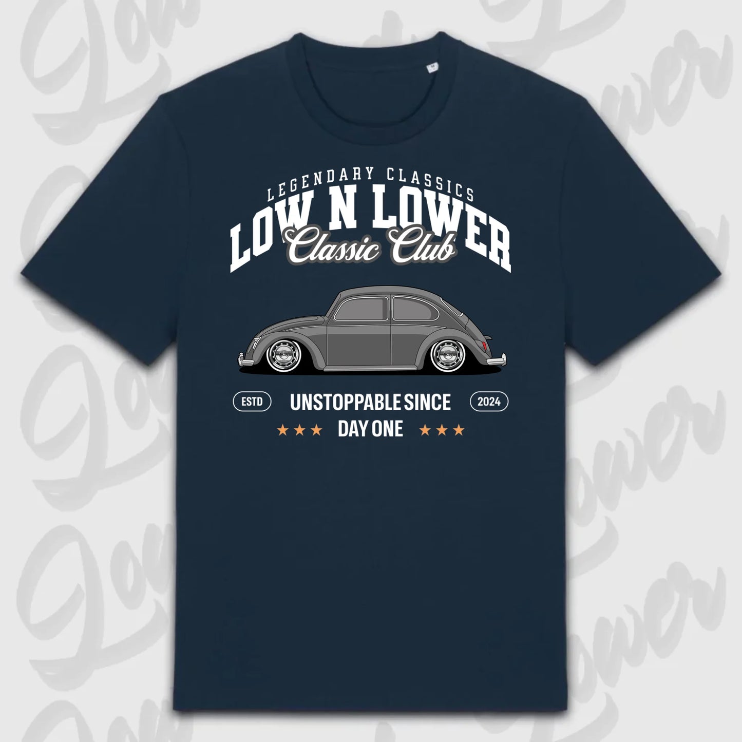 T-Shirt Tuning Cars, Personalisiert Blau, VW, BMW, Audi, Mercedes, Autos