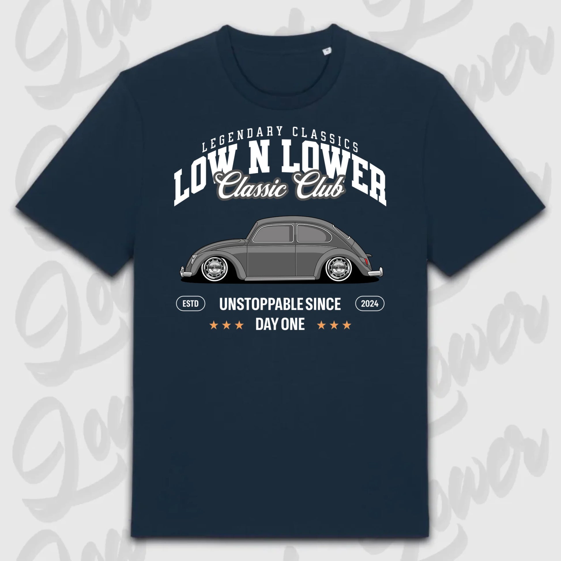T-Shirt Tuning Cars, Personalisiert Blau, VW, BMW, Audi, Mercedes, Autos