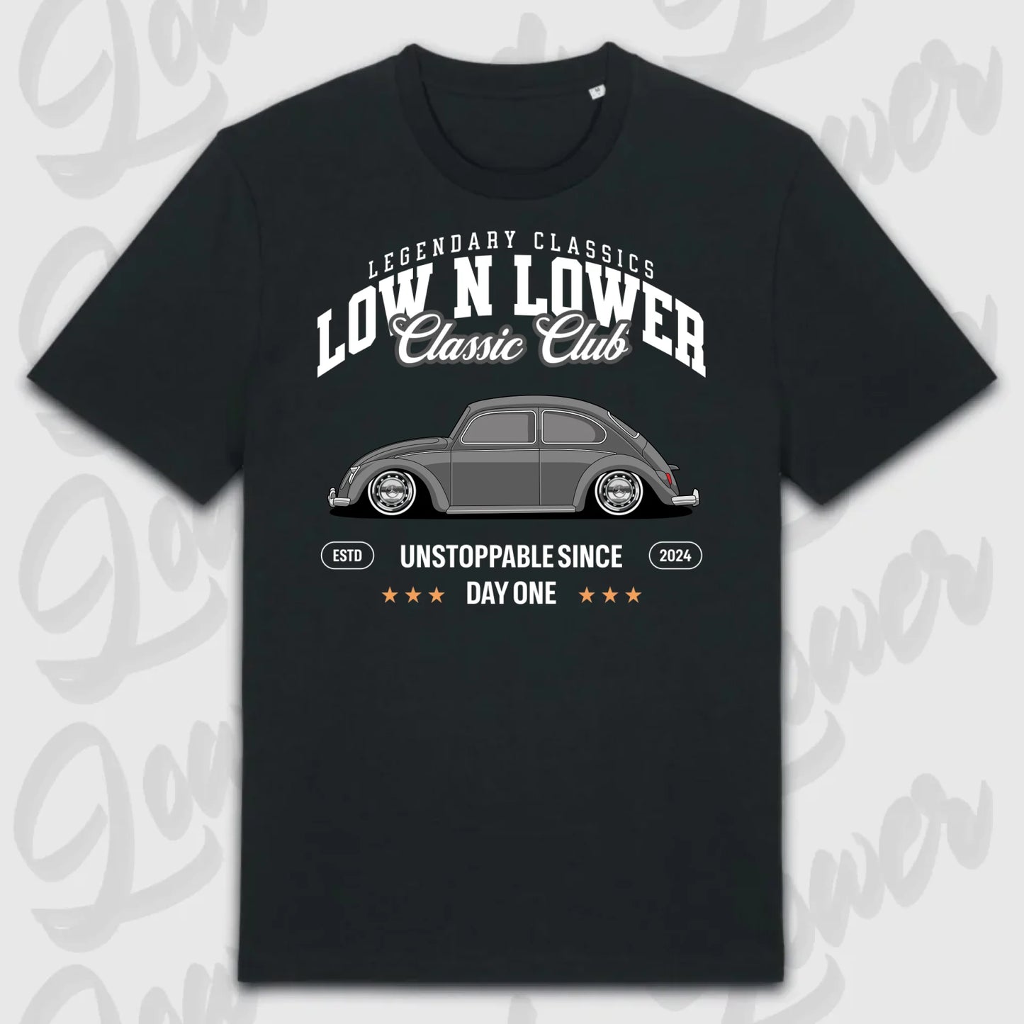 T-Shirt Tuning Cars, Personalisiert Schwarz, VW, BMW, Audi, Mercedes, Autos