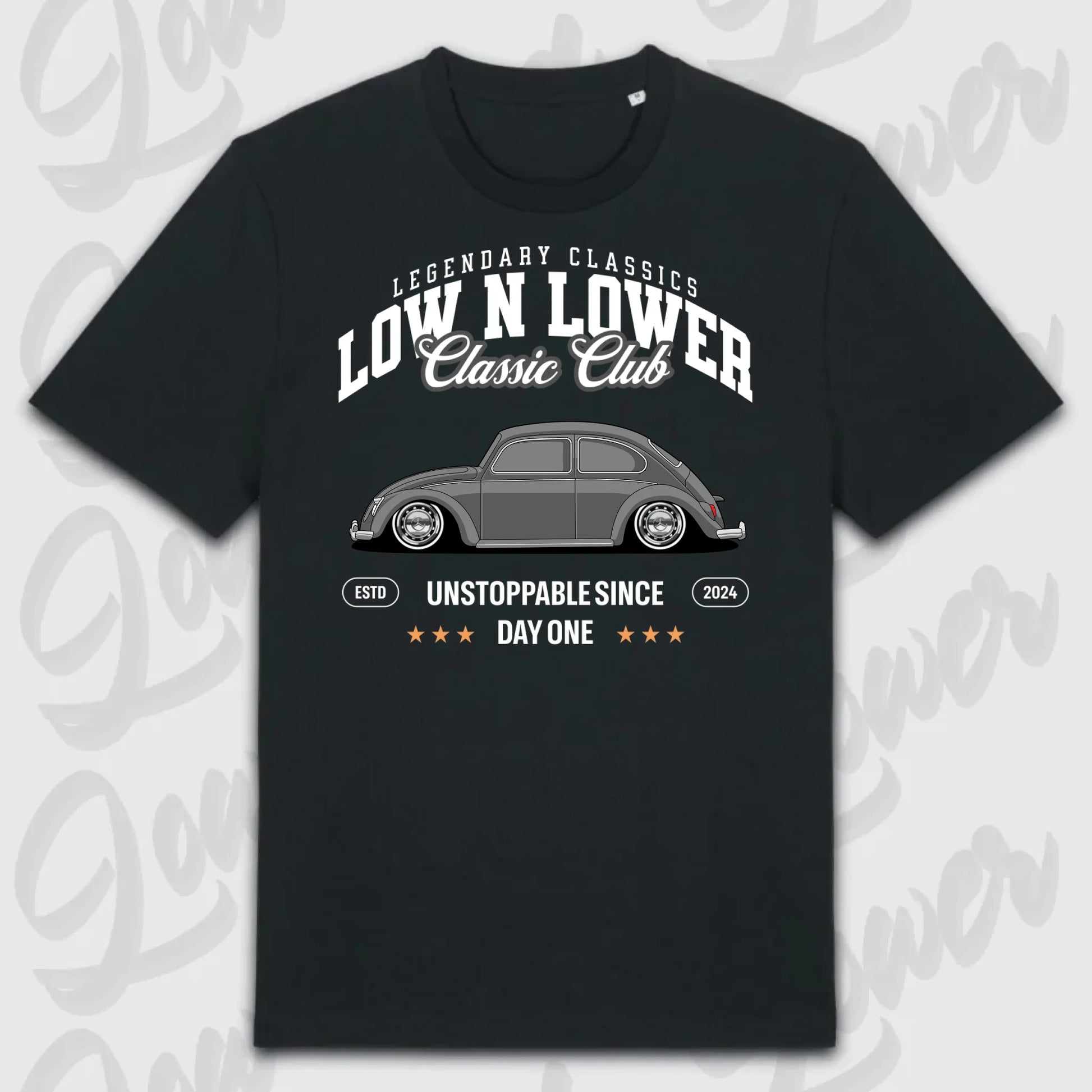 T-Shirt Tuning Cars, Personalisiert Schwarz, VW, BMW, Audi, Mercedes, Autos