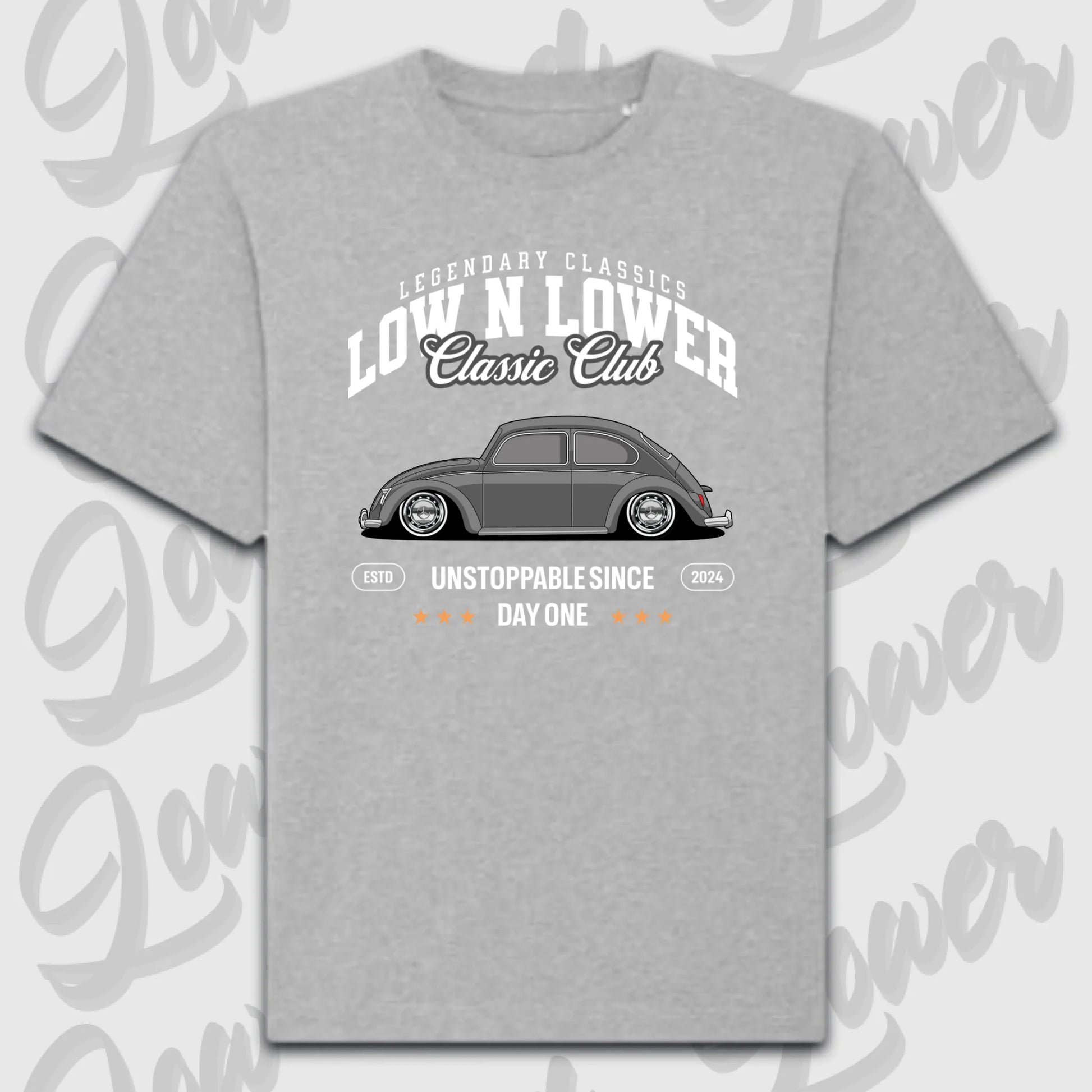 T-Shirt Personalisiert grau, VW, BMW, Mercedes, Audi