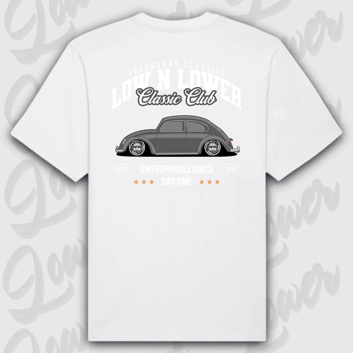 T-Shirt Personalisiert weiß, VW, BMW, Mercedes, Audi