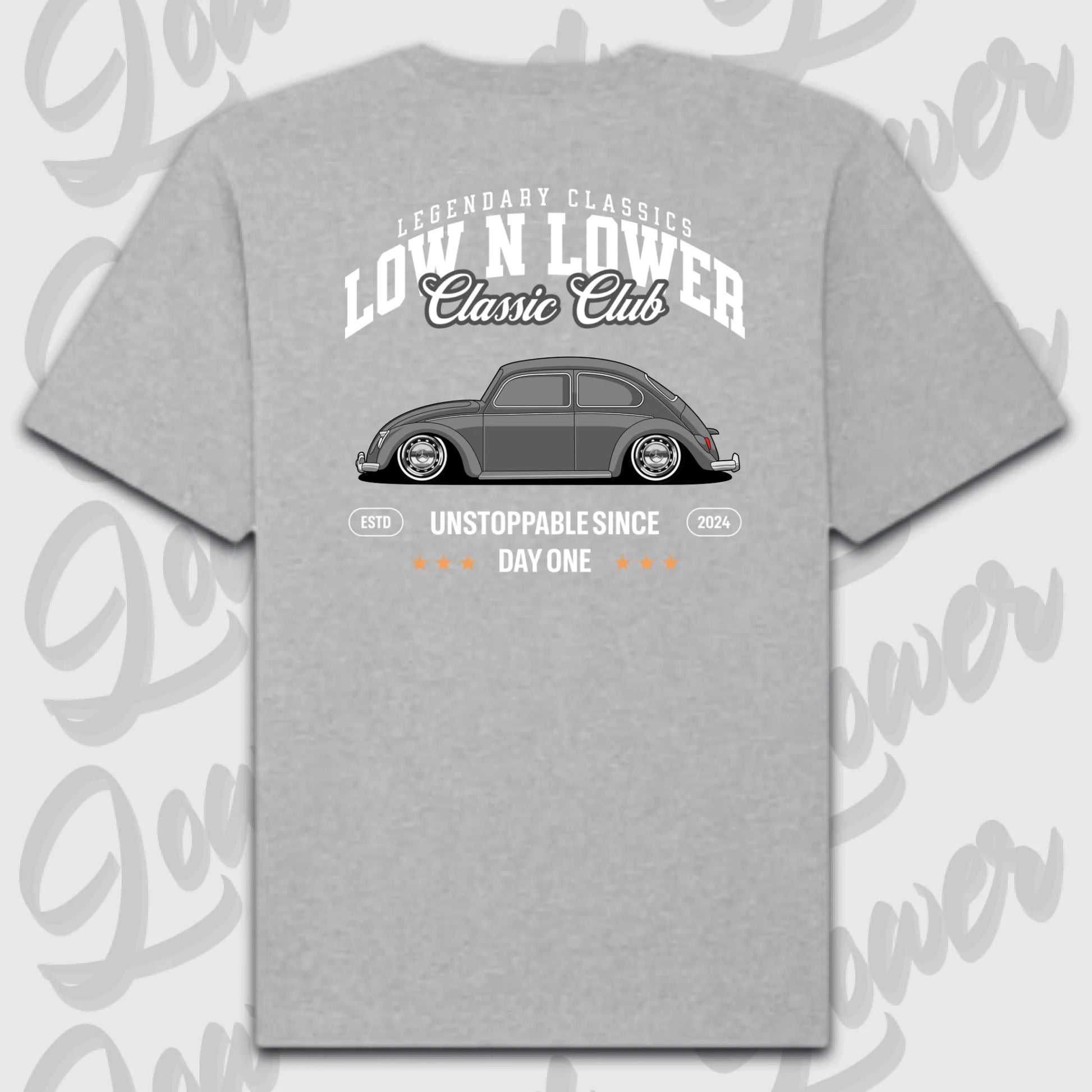 T-Shirt Personalisiert grau, VW, BMW, Mercedes, Audi