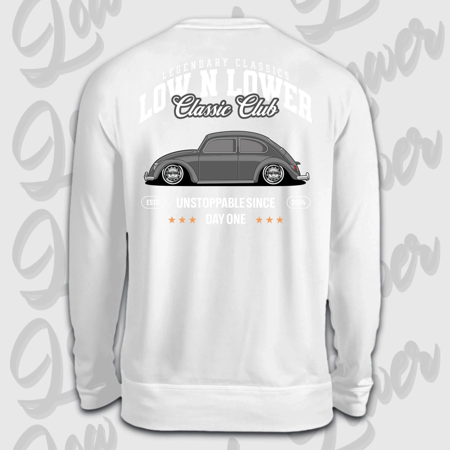 Sweater weiß back