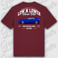 T-Shirt Tuning Cars, Personalisiert Rot Rückseite, VW, B