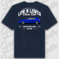 T-Shirt Tuning Cars, Personalisiert Blau Rückseite, VW, B