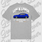 T-Shirt Tuning Cars, Personalisiert grau Rückseite, VW, B