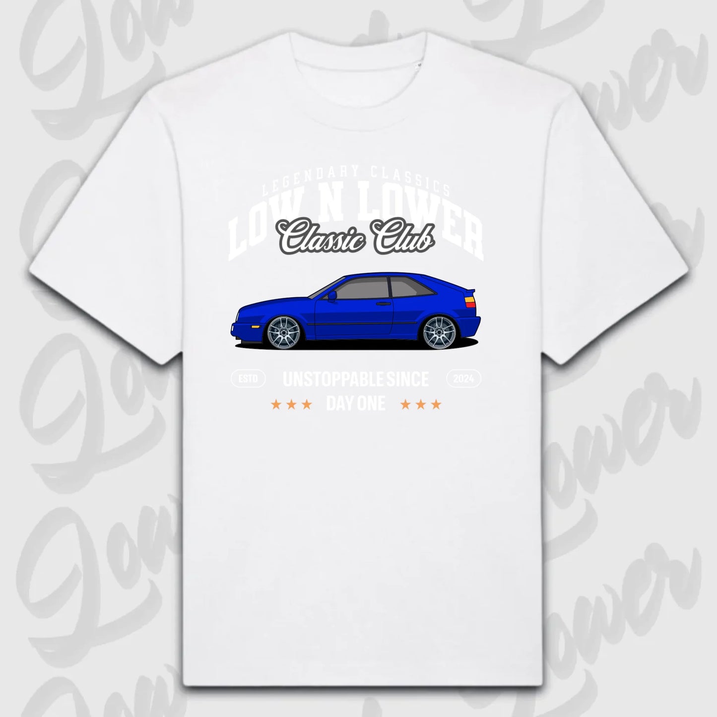 T-Shirt Personalisiert weiß, VW, BMW, Mercedes, Audi