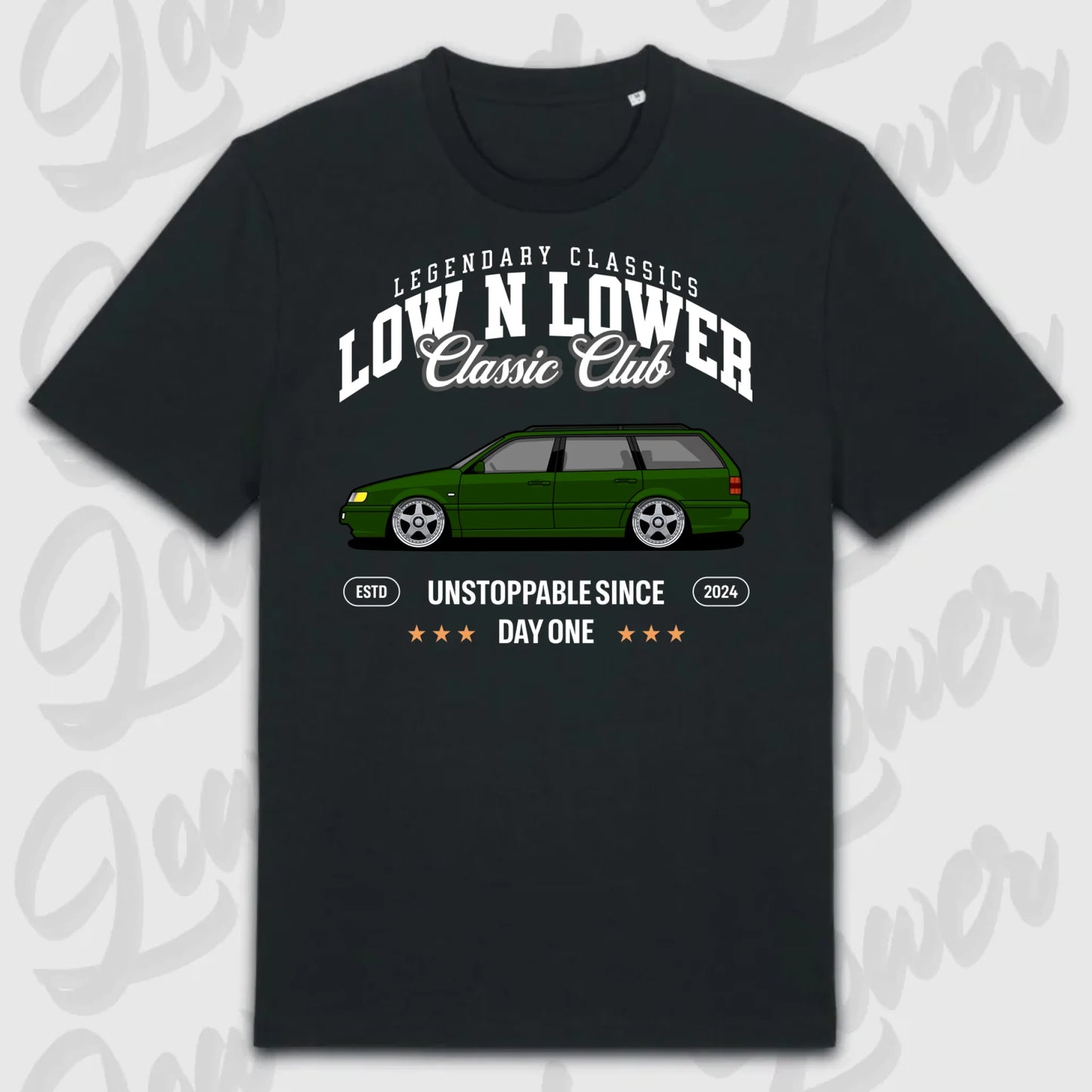 T-Shirt Tuning Cars, Personalisiert Schwarz, VW, BMW, Audi, Mercedes, Autos