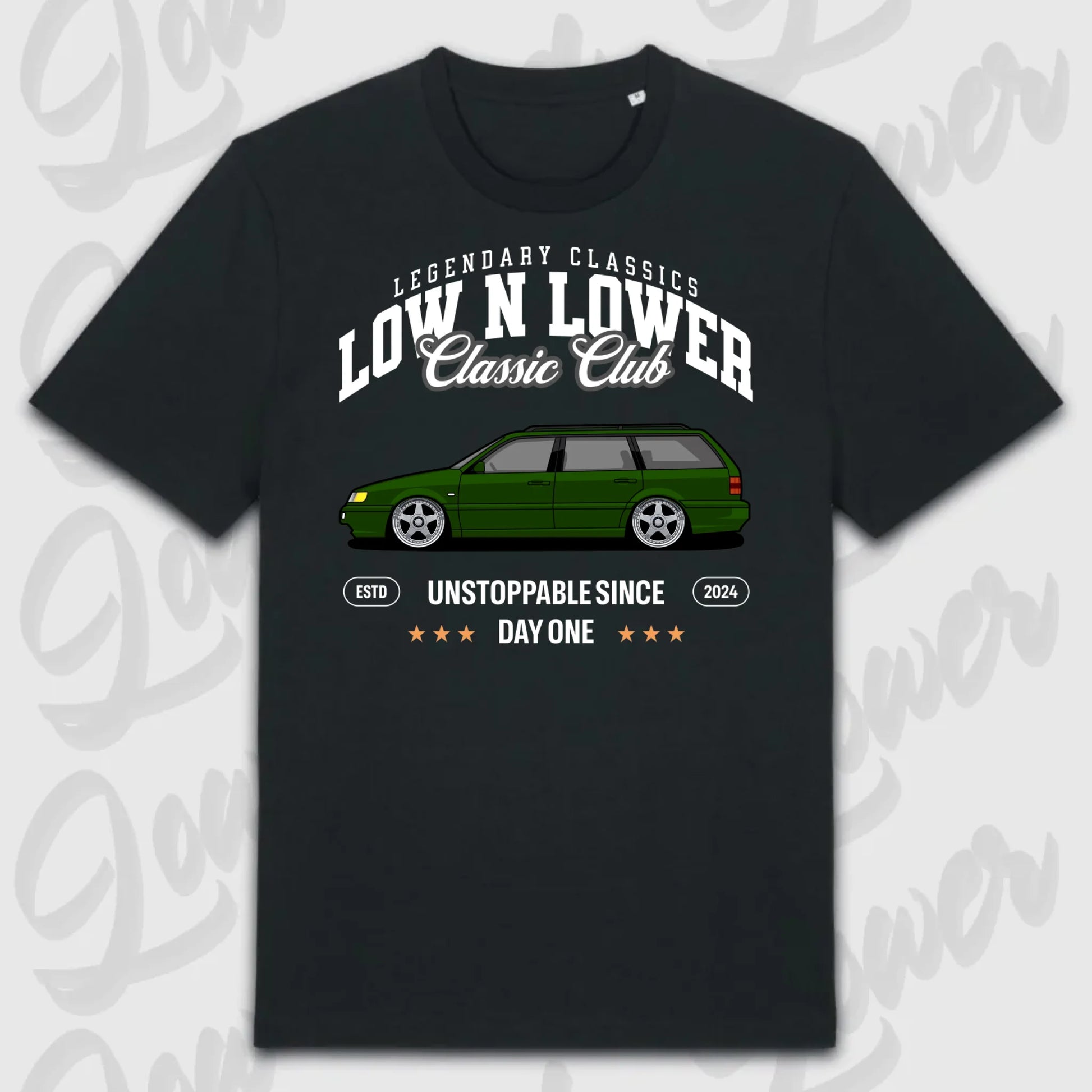 T-Shirt Tuning Cars, Personalisiert Schwarz, VW, BMW, Audi, Mercedes, Autos