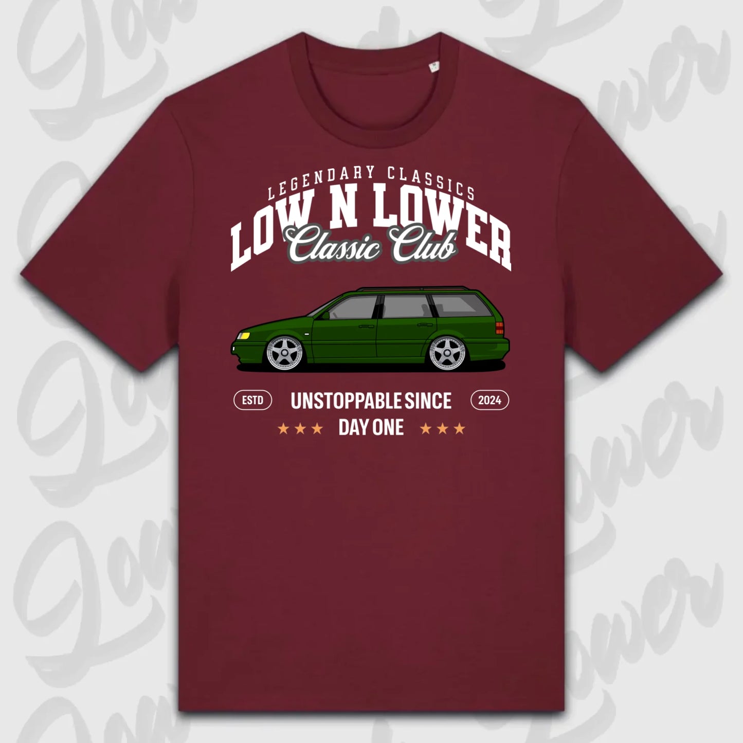 T-Shirt Tuning Cars, Personalisiert Rot, VW, BMW, Audi, Mercedes, Autos