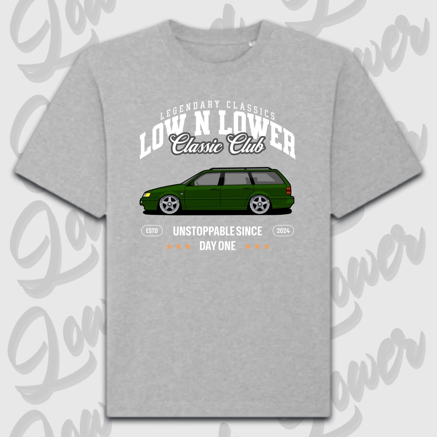 T-Shirt Personalisiert grau, VW, BMW, Mercedes, Audi