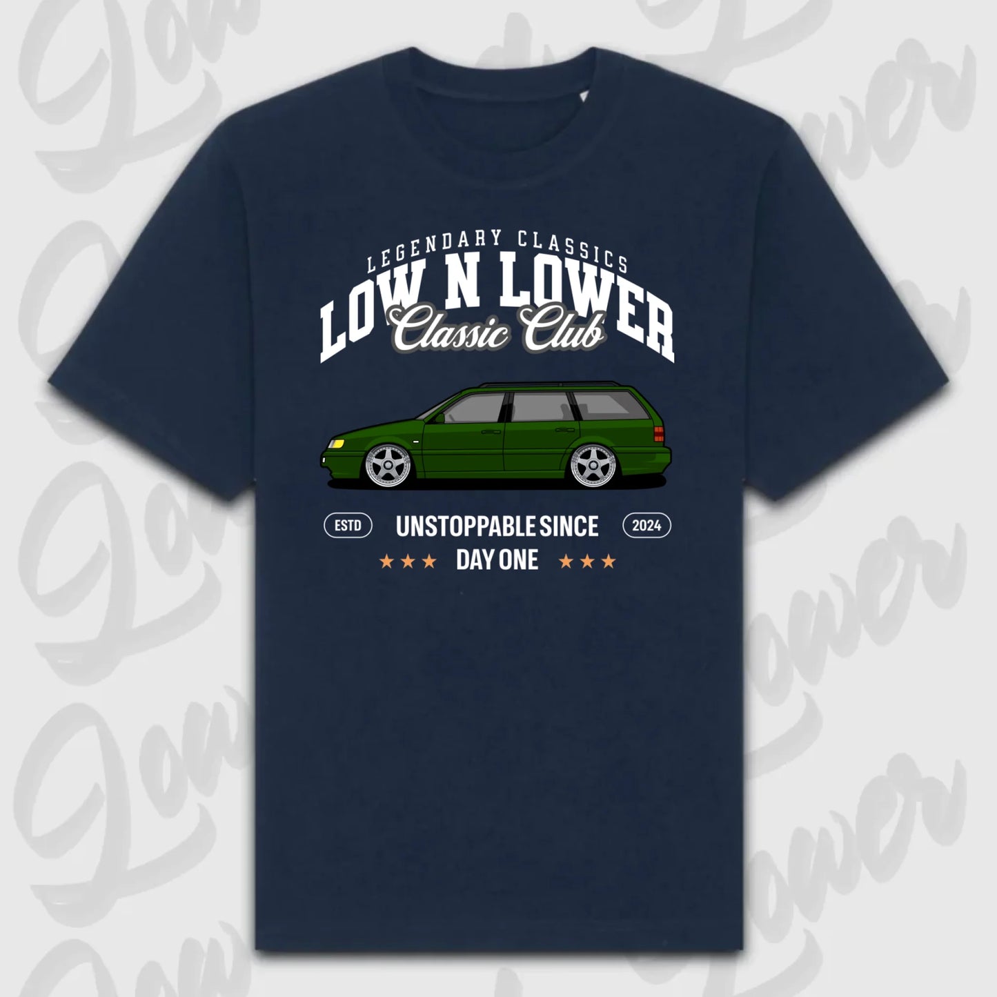 T-Shirt Personalisiert blau, VW, BMW, Mercedes, Audi