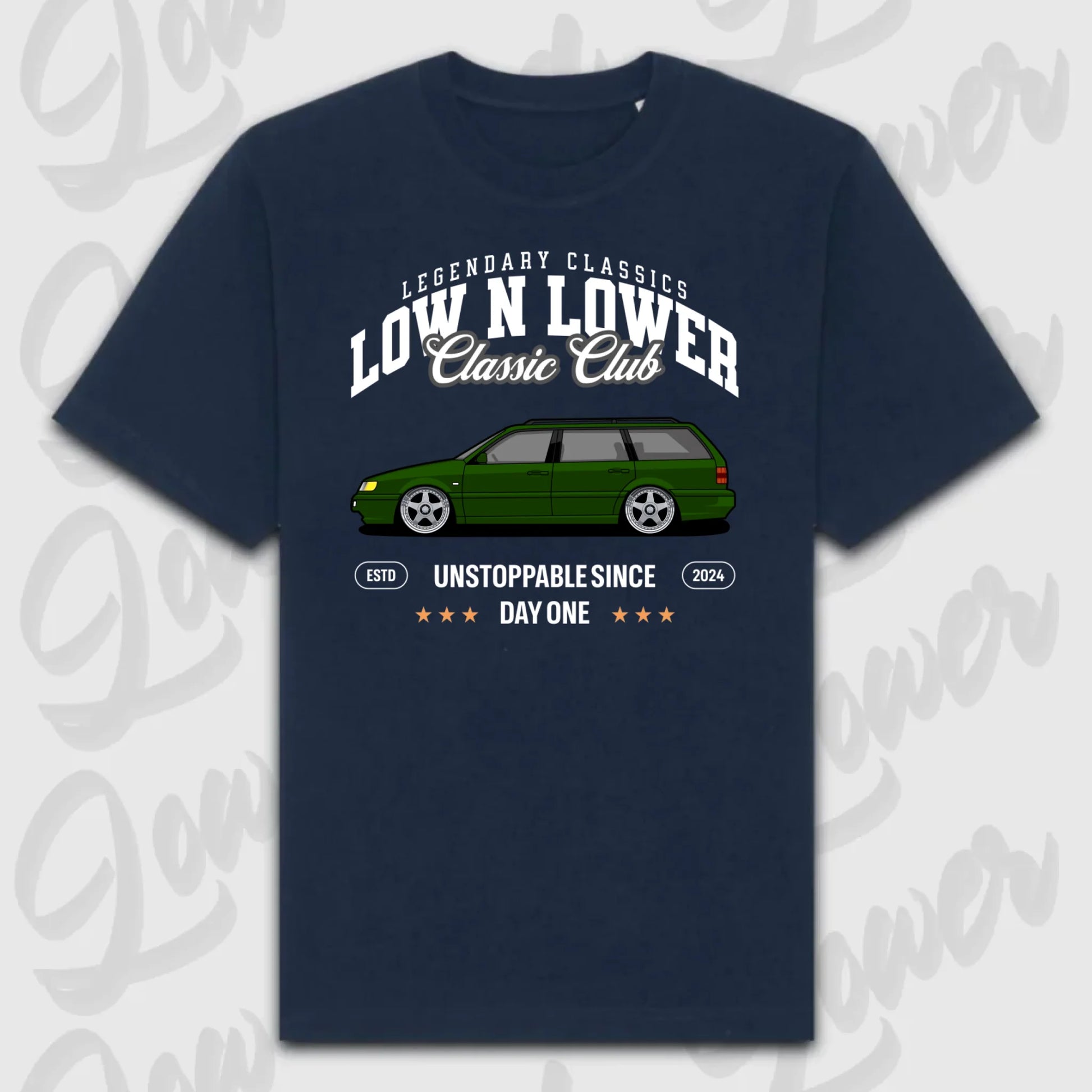 T-Shirt Personalisiert blau, VW, BMW, Mercedes, Audi