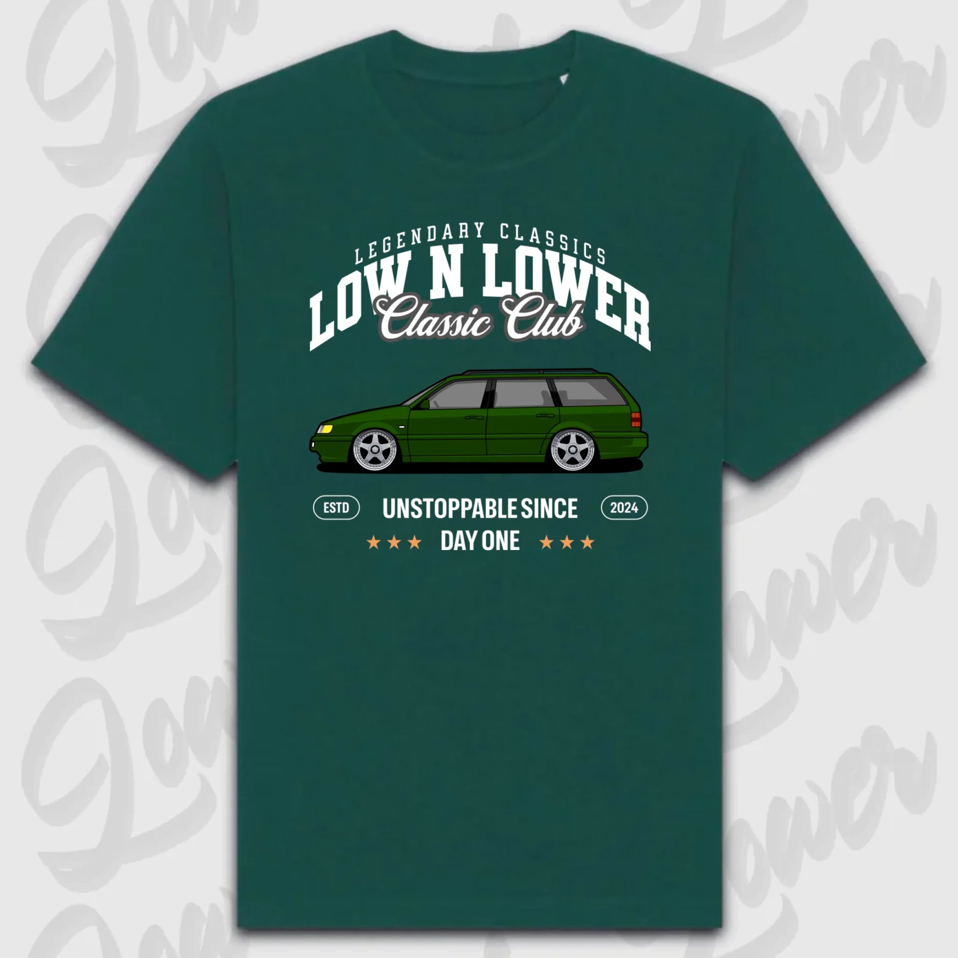 T-Shirt Personalisiert grün, VW, BMW, Mercedes, Audi