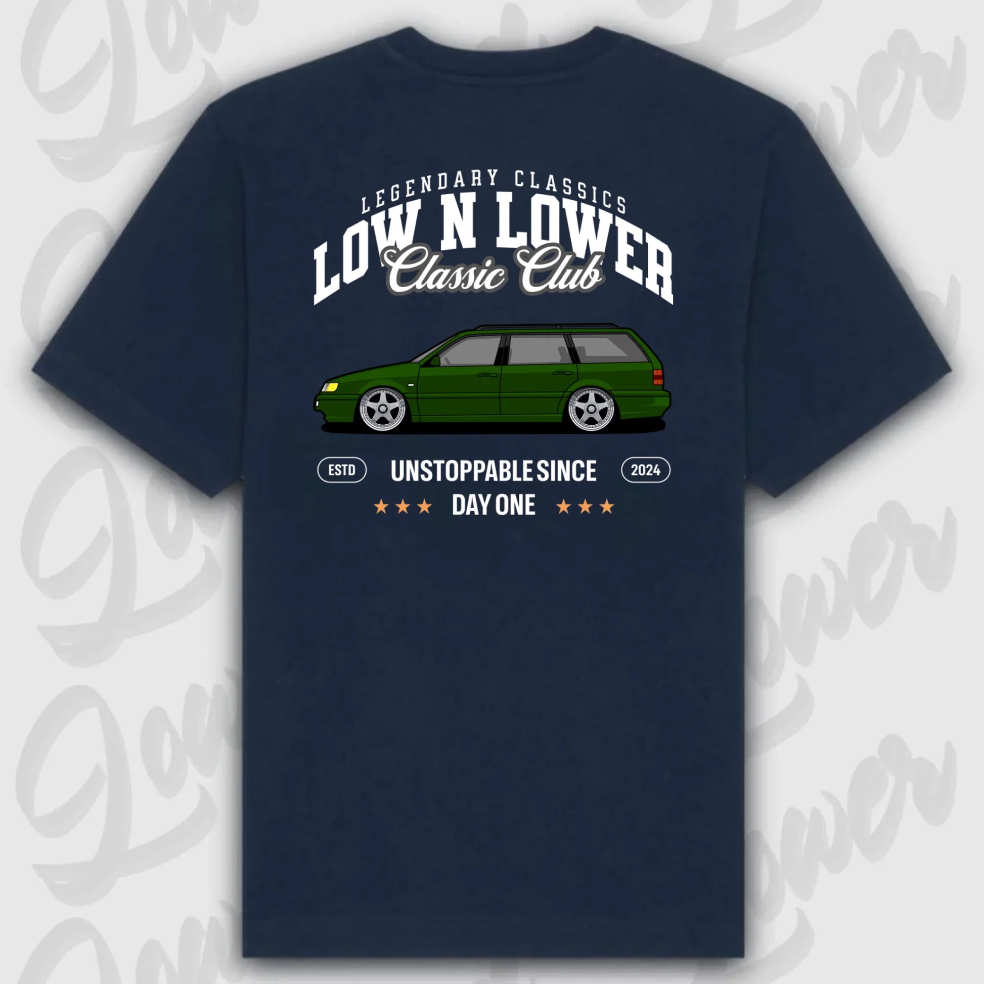 T-Shirt Personalisiert blau, VW, BMW, Mercedes, Audi