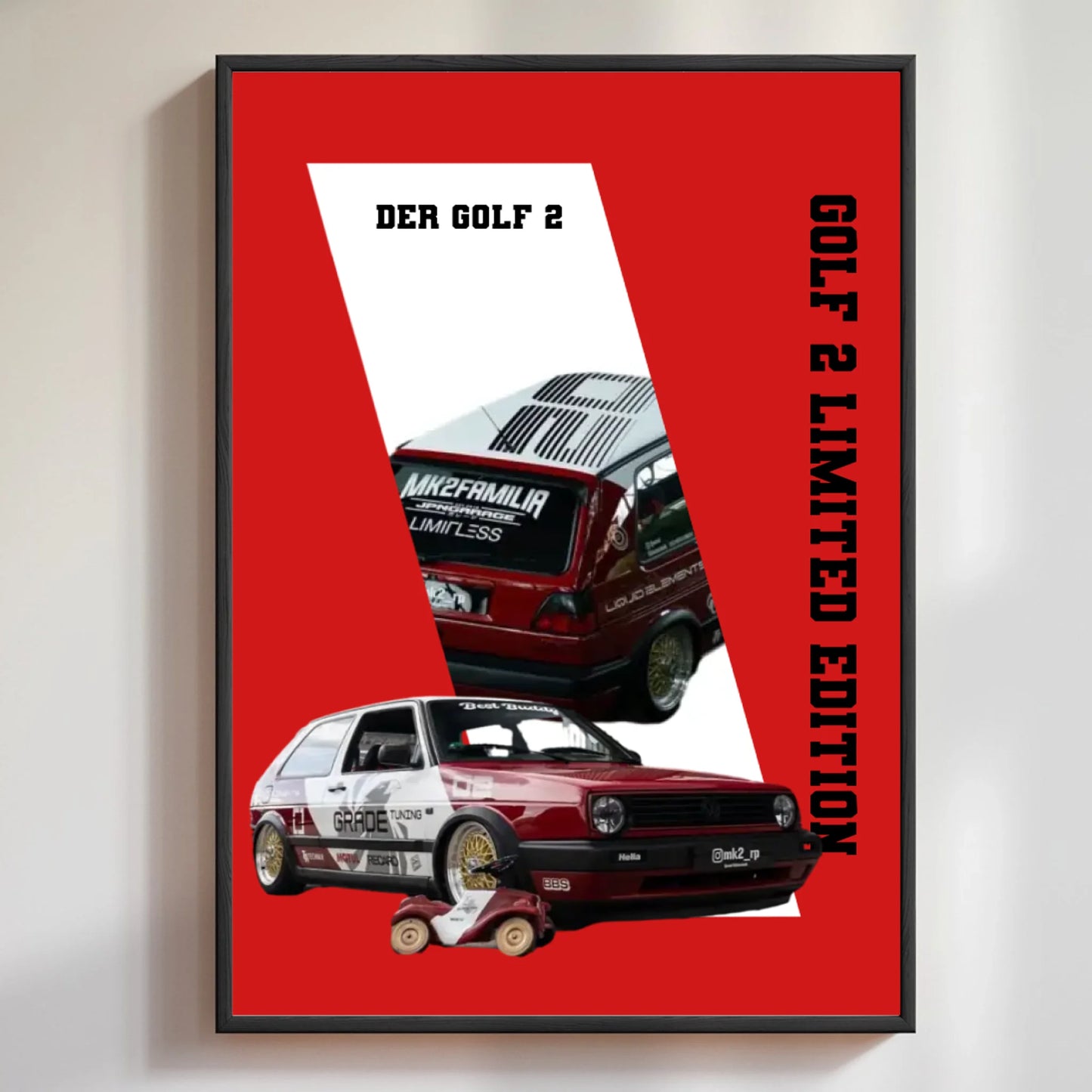 Personalisiertes Poster als Geschenk für Auto-Fans