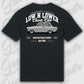 T-Shirt Tuning Cars, Personalisiert Schwarz Rückseite, VW, BMW, Audi, Mercedes, Autos